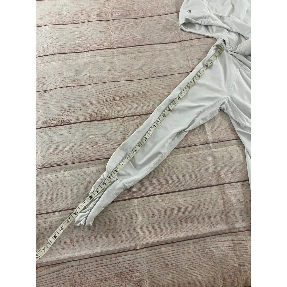 Lululemon Athletica Women's White Light Hooded Pullover - 12 - Picture 7 of 12